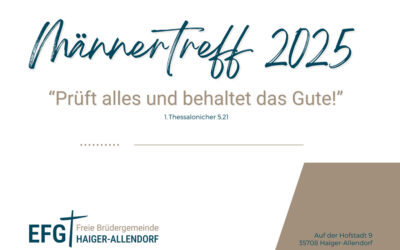 Männergrillen am 30.08.25