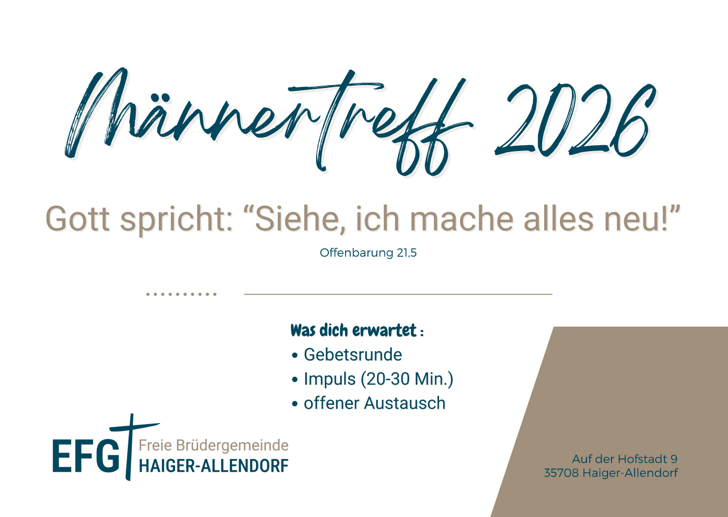 Männertreff Termine 2025 (148 x 105 cm)